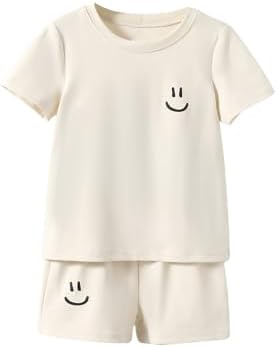 2 Piece Graphic Print Crewneck Tee Shirt and Track Shorts
