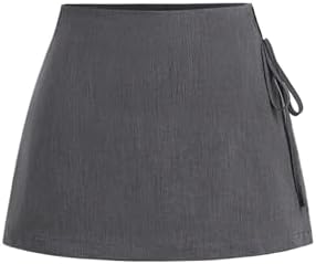 Cute Tie Side Mini Skorts Split Going Out Coquette Skirt