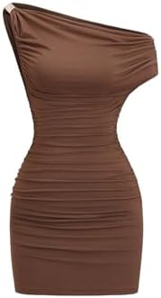 Off The Shoulder Mini Dress Ruched Bodycon Club Going Out