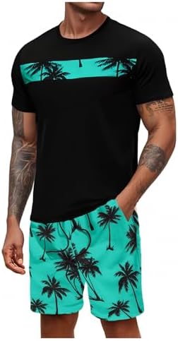 Shirt and Shorts 2 Piece Sets Graphic Print Beach Outfits
