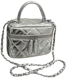 Square Mini Bucket Quilted Crossbody Hobo Bag Satchel