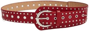 Studded Belts Y2k Belt Western Cowgirl Leather Belt for