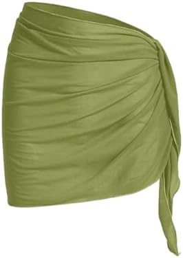 Vacation Bathing Suit Wrap Skirt Sheer Bikini Beach