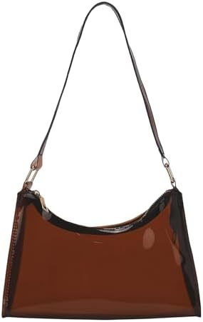 Zipper Clear Purse Top Handle Transparent Shoulder